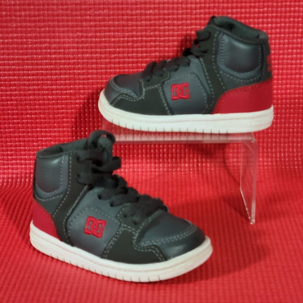 DC Spark High RS Gray Hi-Top Sneakers - Toddlers Size 5